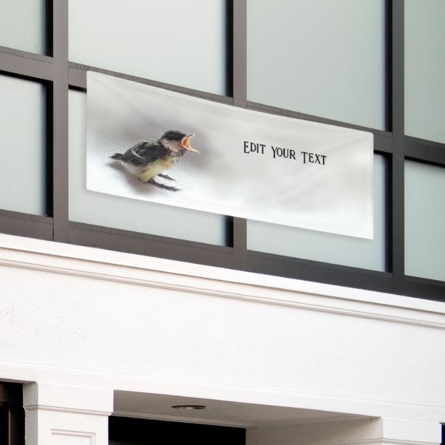 Tidi my Bird the Parus Major Banner (Outside Building)