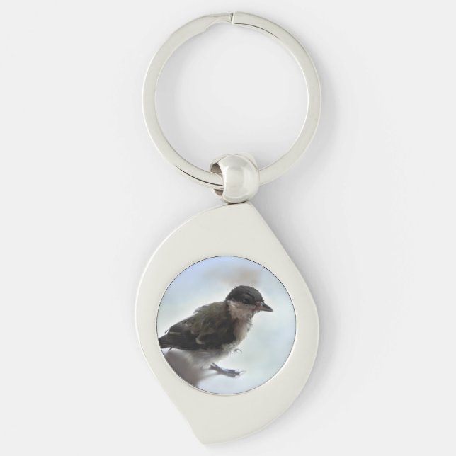 Tidi my Bird the Parus Major Key Ring (Front)