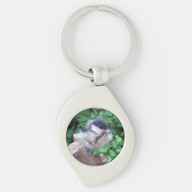Tidi my Bird the Parus Major Key Ring (Front)