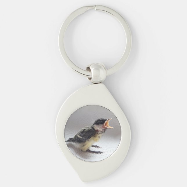 Tidi my Bird the Parus Major Key Ring (Front)