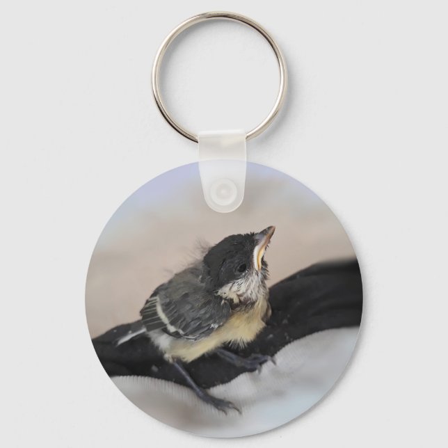 Tidi my Bird the Parus Major Key Ring (Front)