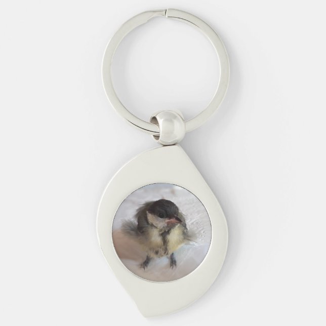 Tidi my Bird the Parus Major Key Ring (Front)