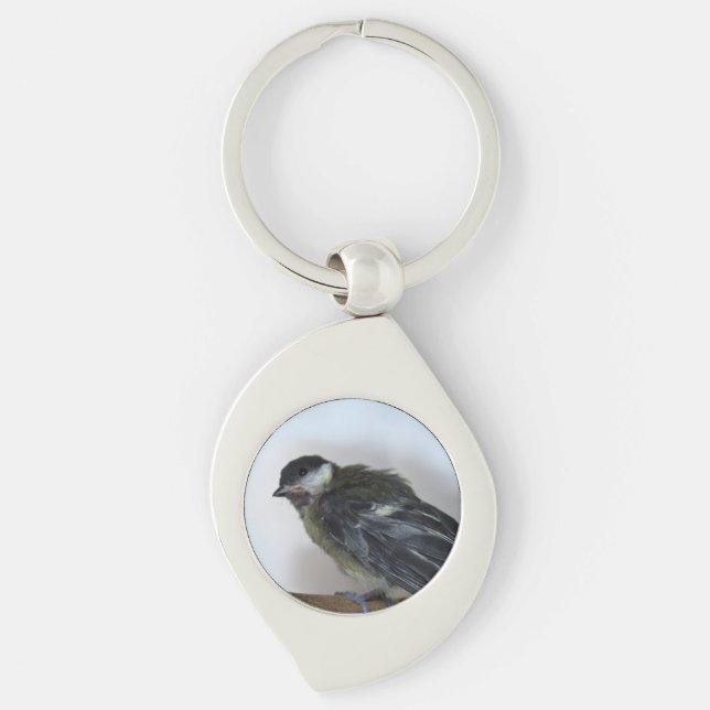 Tidi my Bird the Parus Major Key Ring (Front)