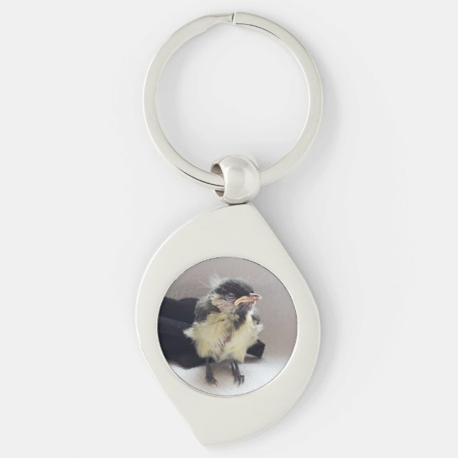 Tidi my Bird the Parus Major Key Ring (Front)