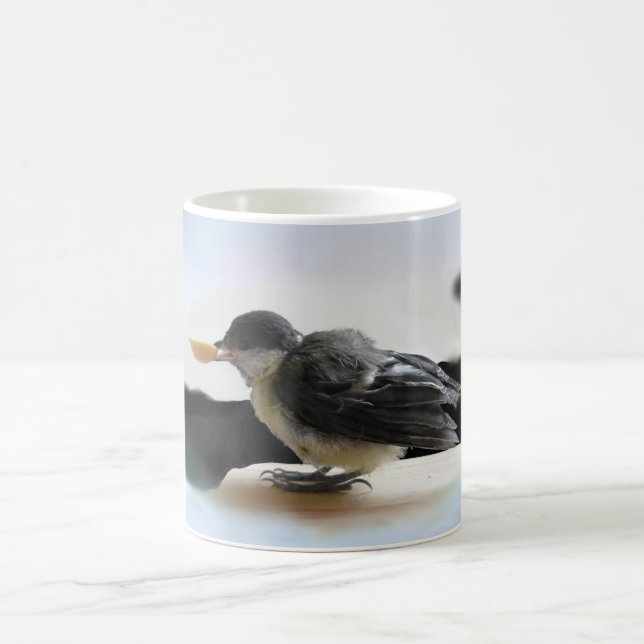 Tidi my Bird the Parus Major Magic Mug (Center)