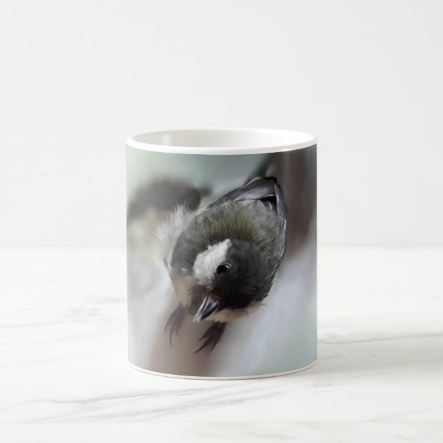 Tidi my Bird the Parus Major Magic Mug (Center)
