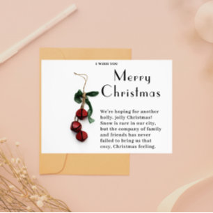 Tidings of Comfort and Joy Holiday Card
