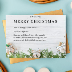 Tidings of Comfort and Joy Holiday Card