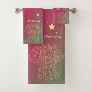 "Tidings of Great Joy" Angel Towel