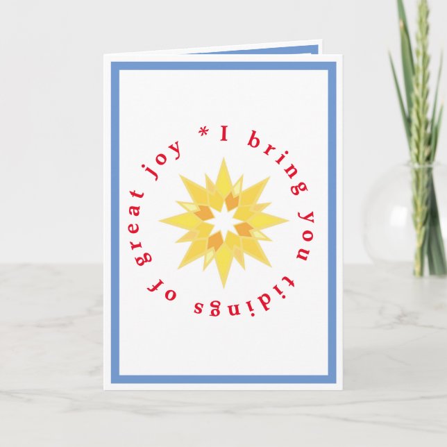 Tidings of great joy Card (Front)