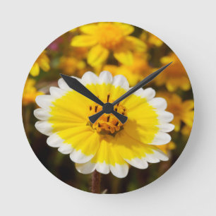 Tidy Tip Wildflowers Round Clock