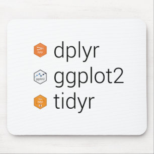 Tidyverse libraries: dplyr, ggplot2, tidyr mouse mat