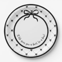 Tie a Bow 9" Party Plate