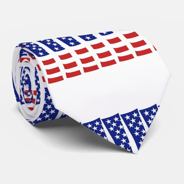 Tie-abstract /USA Flag Tie (Rolled)