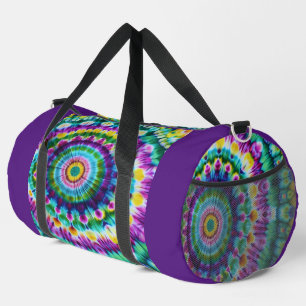 tie and  dye  duffle bag
