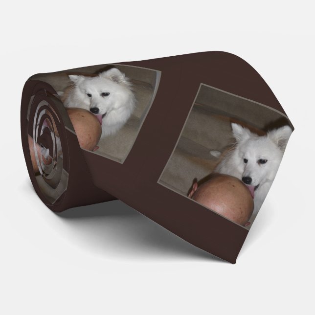 Tie, Bald is Beautiful, Pattern Repeats Tie (Rolled)