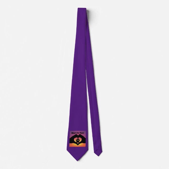 Tie Basset Heart For Paws (Front)