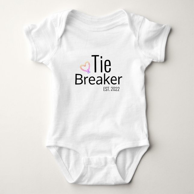 Tie Breaker Baby Bodysuit (Front)