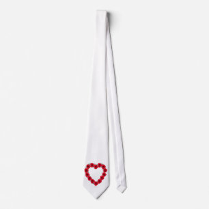 Tie Diamond Red Roses Heart