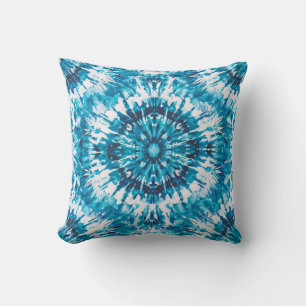Tie DIY blue seamless pattern Cushion