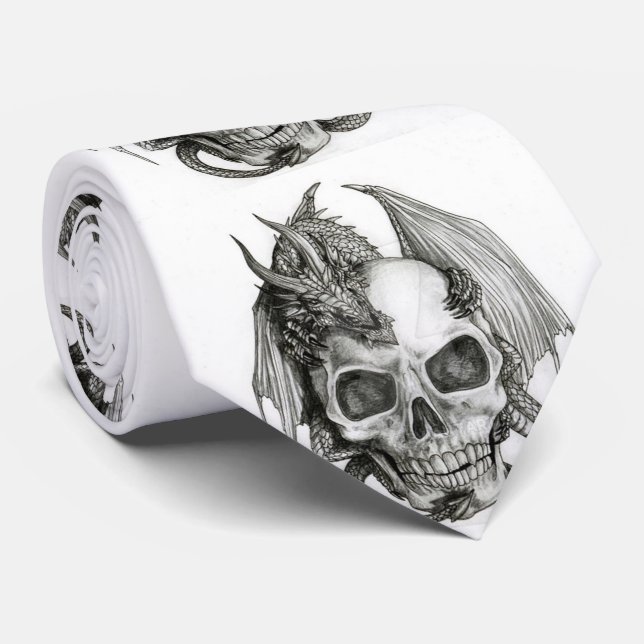 Tie/Dragon Skulls Tie (Rolled)