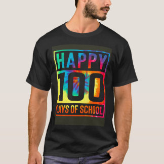 Tie Dye 100 Days of School Boys Girl Teacher 100th T-Shirt