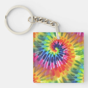 Tie Dye 2 Key Ring