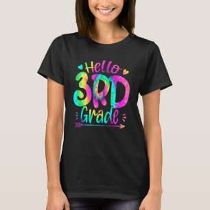 Tie Dye 3rd Grade Teacher Back To School First Day T-Shirt