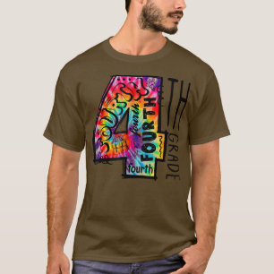 Tie Dye 4th Grade Hippie Back To School Student Te T-Shirt