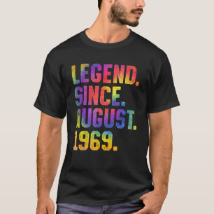 Tie Dye 54th Birthday Legend Since August 1969 54 T-Shirt