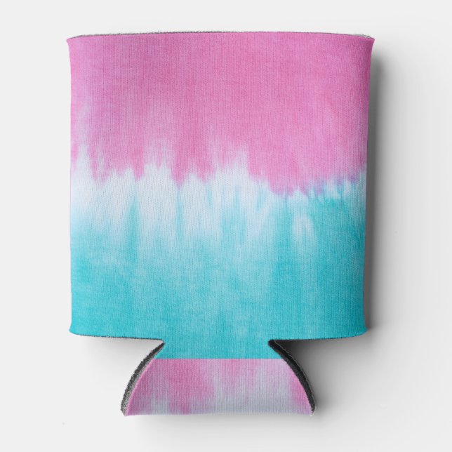 Tie-Dye Abstract: Cotton Fabric Design. Can Cooler (Front)
