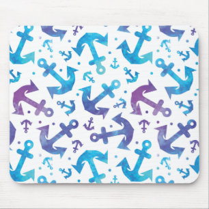Tie Dye Anchor Pattern 2 Mouse Mat