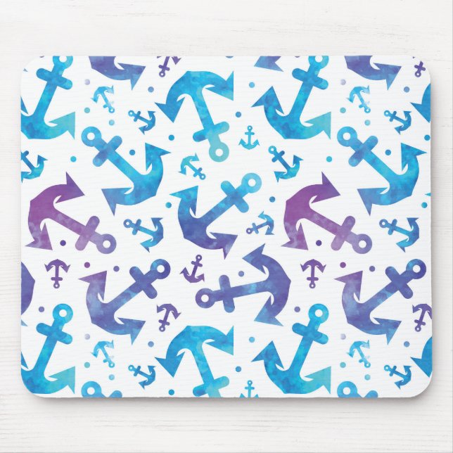 Tie Dye Anchor Pattern 2 Mouse Mat (Front)