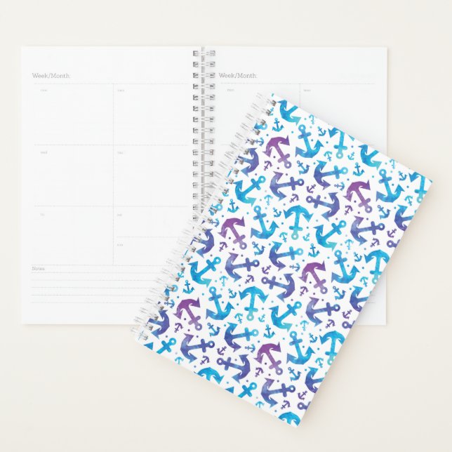 Tie Dye Anchor Pattern Planner (Display)