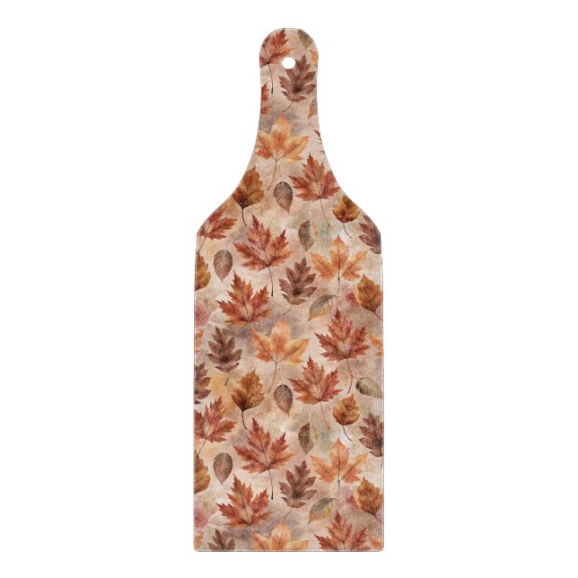 Tie Dye Autumn Floral Cutting Board (Front)