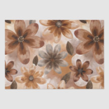 Tie Dye Autumn Floral