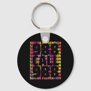 Tie Dye Awareness Suicide Prevention 988 Mental He Key Ring
