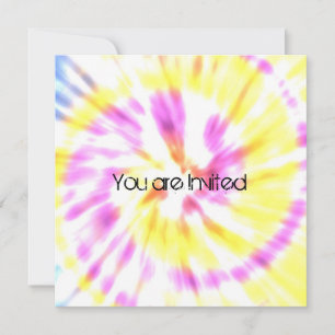 Tie Dye Baby Shower Invites