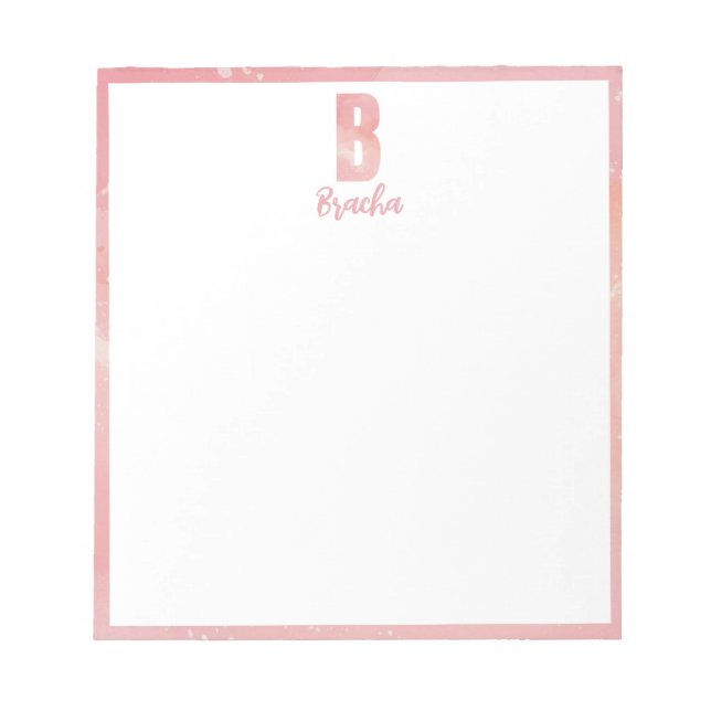 Tie dye bas mitzva birthday  notepad (Front)