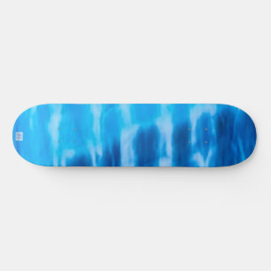 Tie-dye beach sunset blue skateboard