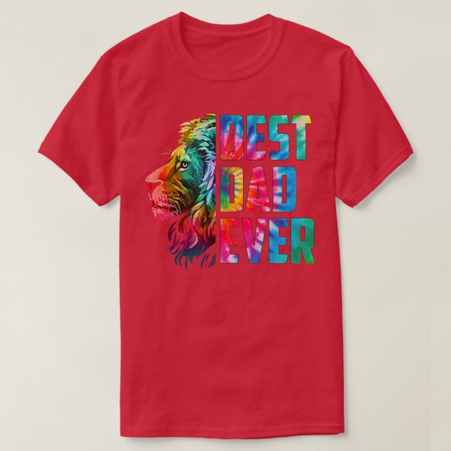 Tie Dye Best Dad Ever Promoted To Dad EST 2022 Fat T-Shirt (Design Front)