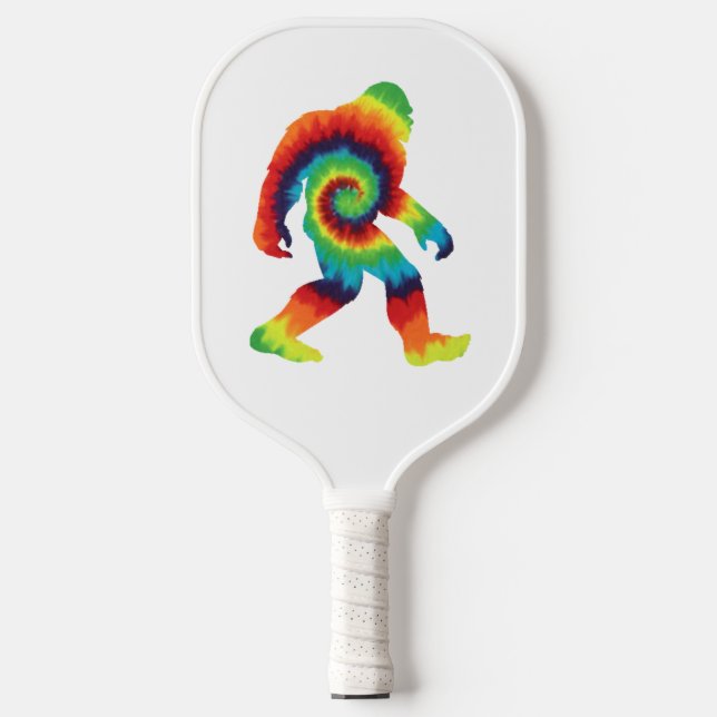 Tie Dye Bigfoot  Pickleball Paddle (Front)