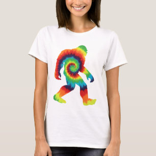 Tie Dye Bigfoot   T-Shirt