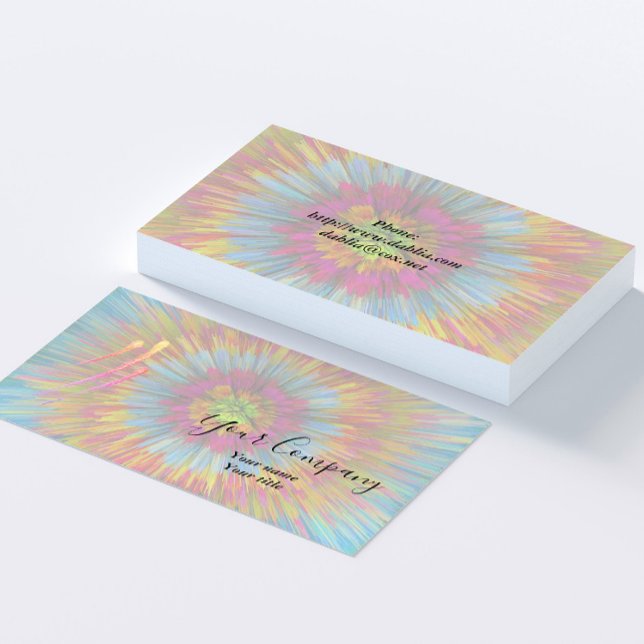 Tie-dye Blast Business Card (Creator Uploaded)