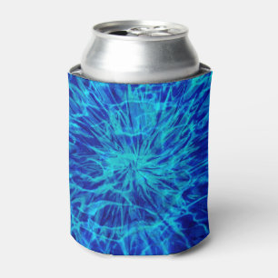 TIE DYE BLUE  CAN COOLER