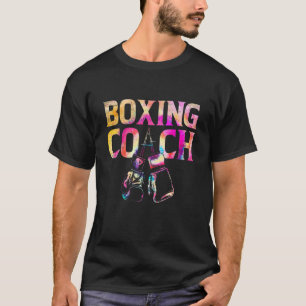 Tie Dye Boxing Coach Gloves Boxer Fighter Kickboxe T-Shirt