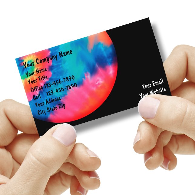 Tie Dye Business Cards (Creator Uploaded)