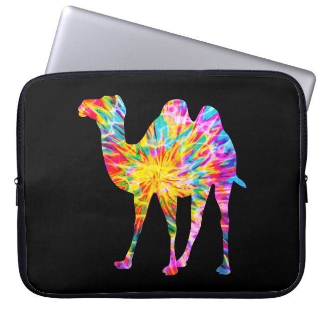 TIE DYE CAMEL LAPTOP SLEEVE (Front)