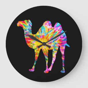 TIE DYE CAMEL LARGE CLOCK