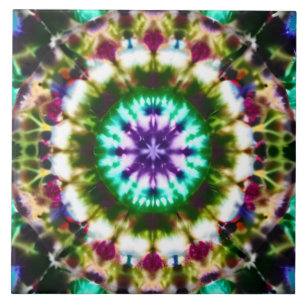 Tie-Dye Ceramic Tile